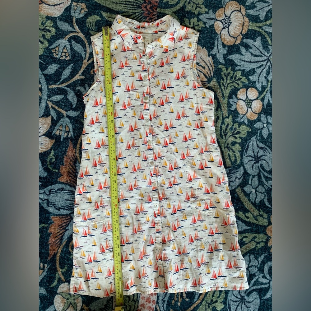 Cynthia Rowley Multicolor Sailboat Linen Dress